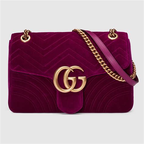 gucci marmont velvet bag second hand|gucci large marmont shoulder bag.